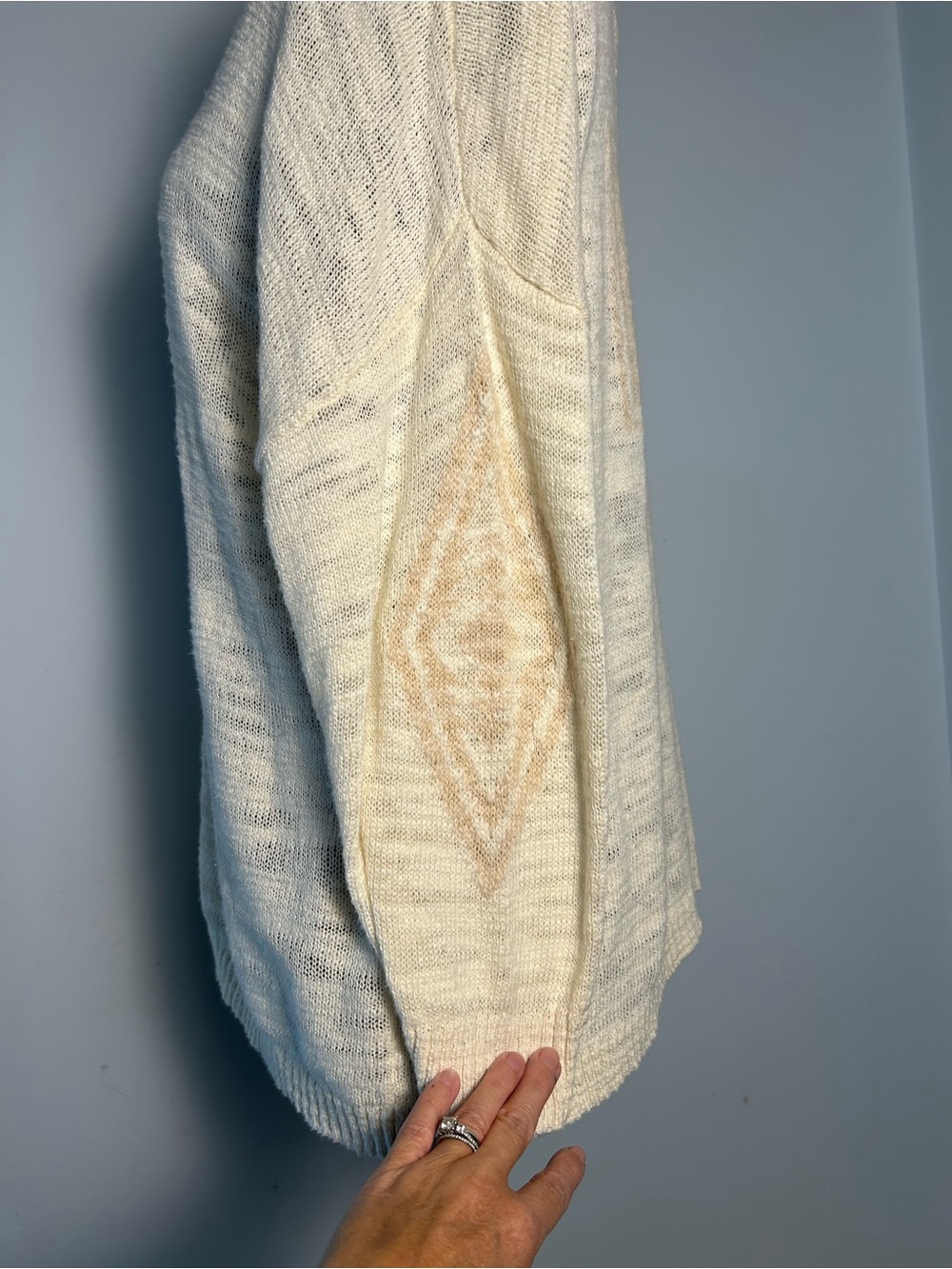 Pendleton Cream V-Neck Button - Picture 3 of 6